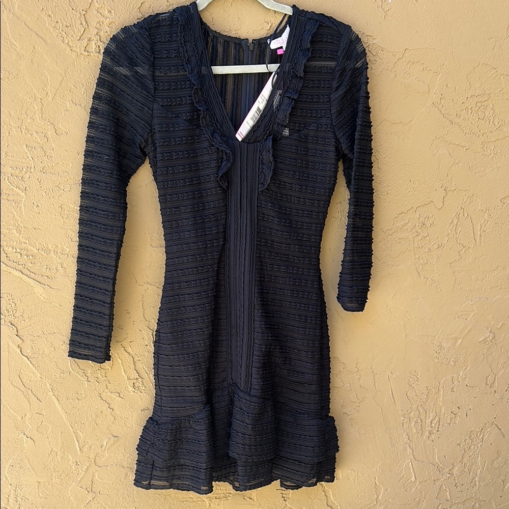 🎉HOST PICK🎉 Parker Black Ruffled V-Neck Dress - Picture 5 of 12